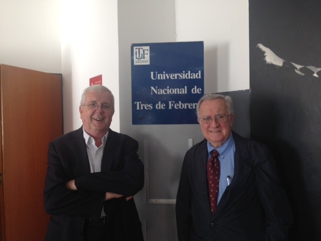 Prof. Peña and Prof. Roy at National University Tres de Febrero
